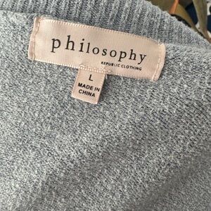 Soft Gray Knit Sweater